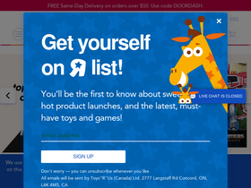 'toysrus.ca' screenshot