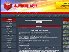 'ex-torrenty.org' screenshot