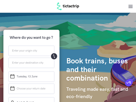 'tictactrip.eu' screenshot