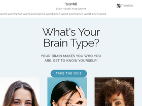 'brainhealthassessment.com' screenshot