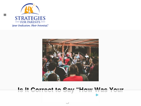 'strategiesforparents.com' screenshot