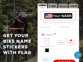 'bicistickers.com' screenshot