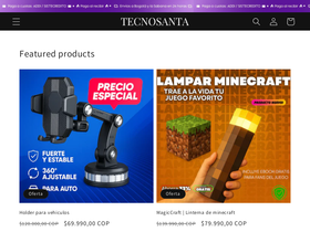 tecnosanta.co homepage screenshot