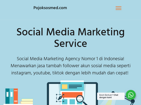 'pojoksosmed.com' screenshot