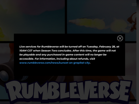 'rumbleverse.com' screenshot