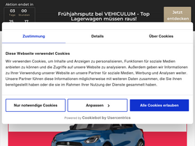 'vehiculum.de' screenshot