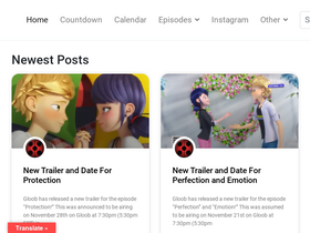 'miraculousladybugnews.com' screenshot