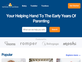 'teethingtotantrums.com' screenshot