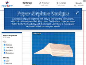 'foldnfly.com' screenshot