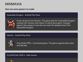'minmaxia.com' screenshot