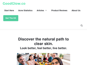 'goodglow.co' screenshot