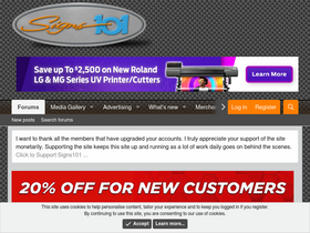 'signs101.com' screenshot