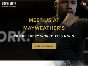 'mayweather.fit' screenshot