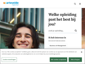 'jobs.arteveldehogeschool.be' screenshot