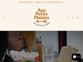 auxpetitsplaisirs.ca homepage screenshot