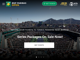 'bnpparibasopen.com' screenshot