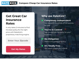 'ratekick.com' screenshot