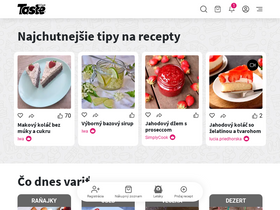 'tastelist.sk' screenshot
