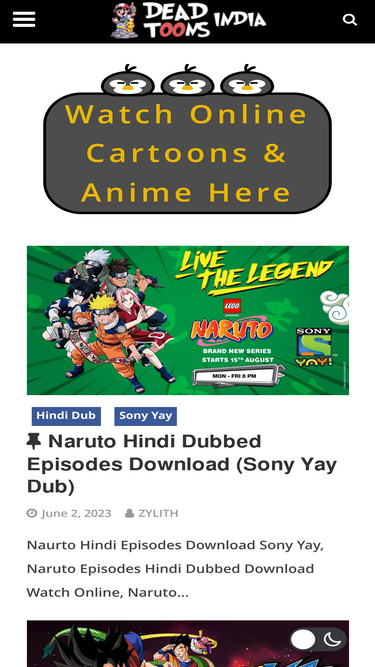 Watchonlinecartoons anime online