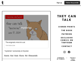 'theycantalk.com' screenshot