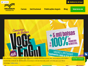 'nead.uniasselvi.com.br' screenshot