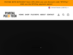 pivotalpleb.com homepage screenshot