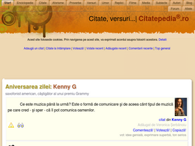 'versuri.citatepedia.ro' screenshot
