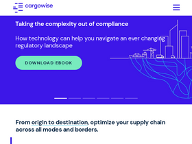 'cargowise.com' screenshot