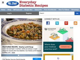 'everydaydiabeticrecipes.com' screenshot