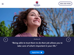 'nationaldebtrelief.com' screenshot