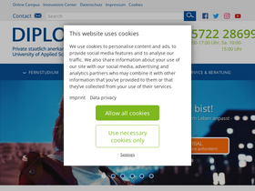 'diploma.de' screenshot