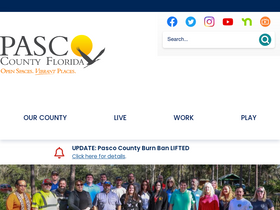 'pascocountyfl.net' screenshot