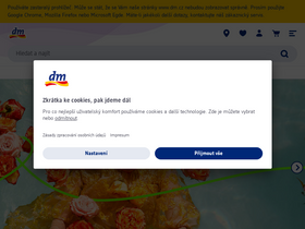 'dm.cz' screenshot