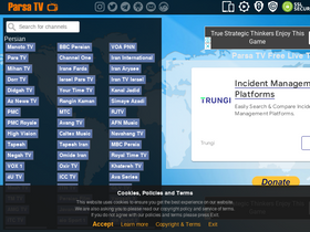 'parsatv.com' screenshot