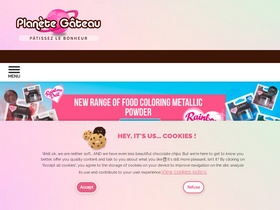 'planete-gateau.com' screenshot