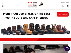 'mistersafetyshoes.com' screenshot