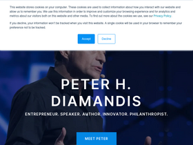 'diamandis.com' screenshot