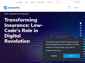 'adacta-fintech.com' screenshot