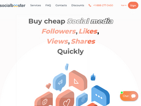 'socialbooster.me' screenshot