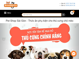 'petshopsaigon.vn' screenshot
