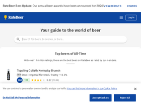 'ratebeer.com' screenshot