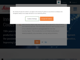 'leicabiosystems.com' screenshot