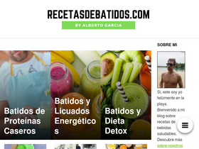 'recetasdebatidos.com' screenshot