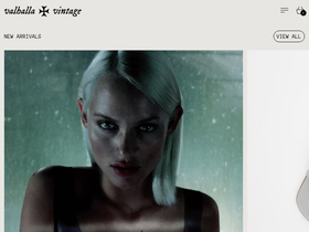 valhallavintage.com homepage screenshot