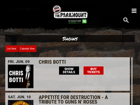 'paramountny.com' screenshot
