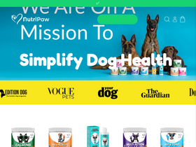 'nutri-paw.com' screenshot