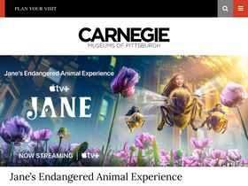 'carnegiemuseums.org' screenshot