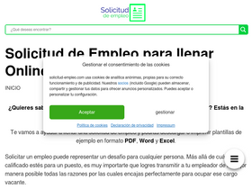 'solicitud-empleo.com' screenshot