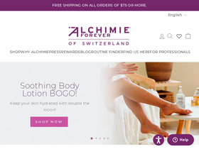 alchimie-forever.com homepage screenshot