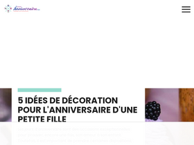 'cmonanniversaire.com' screenshot